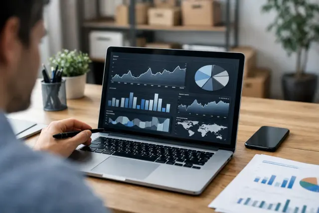 Dashboard de ventas para pequeña empresa útil